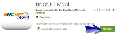 ¿Cómo descargar la aplicación BNCNET Móvil?